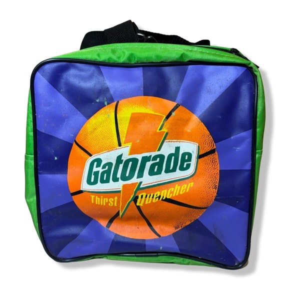 Vintage Official NBA 1996 Frank Kozik Promo Duffel Bag Gatorade Bulls vs Sonics - Picture 4 of 5